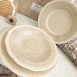 piatti in ceramica decoro sui bordi