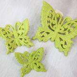 farfalle in ceramica verde acqua