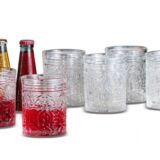 Set 6 bicchieri in vetro decorati “Harwey”26 cl 60521