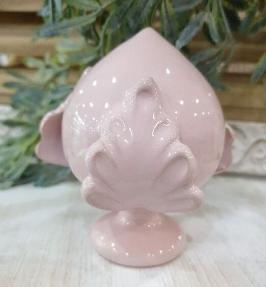 Pumo in ceramica rosa chicca