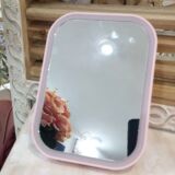 Specchio da trucco luce led rosa 60690