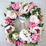 Ghirlanda decorativa con fiori e cuore La migliore Mamma del Mondo