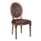 Sedia in legno decorata cuscino in velluto “Redmond”