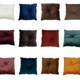 Cuscino in velluto Quadrati in 12 Colori