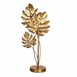 Lampada ornamentale gold monstera lampada da tavolo metallo dorato APU259