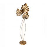 Lampada ornamentale gold monstera lampada da tavolo metallo dorato