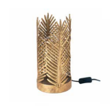 Lampada da tavolo cilindrica foglie di palma verticali APU530