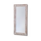 Specchio rettangolare con cornice in legno stile shabby shic 42909