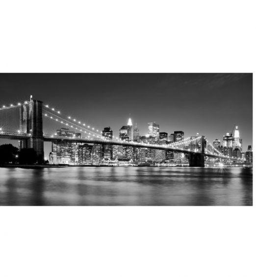 quadro new york ponte di brooklyn e skyline newyorkese