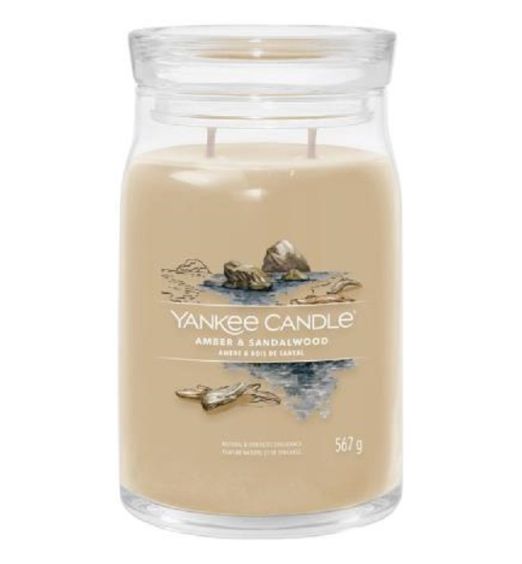 Yankee Candle signature large jar amber & sandalwood 1629982E