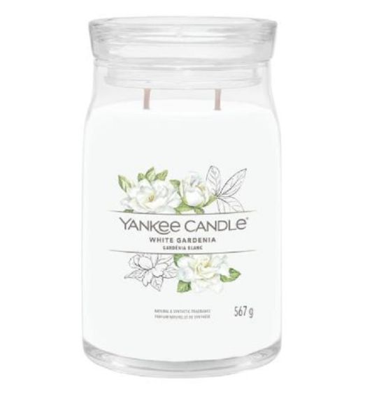 Candele profumate yankee candle giara grande signature white gardenia