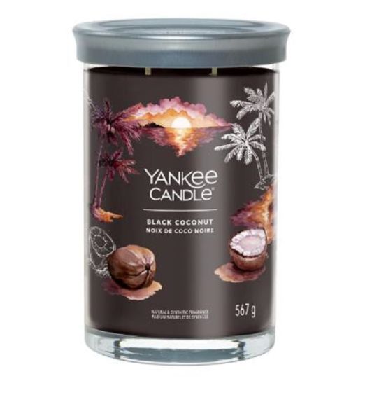Candele profumate yankee candle black coconut tumbler 1724395E